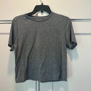 Outdoor Voices Grey Workout Tee